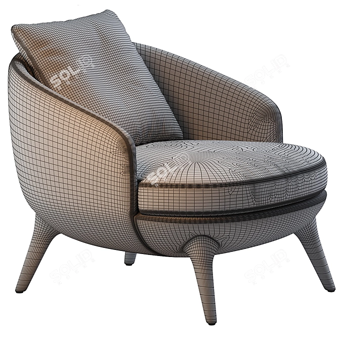 Minotti Raphael 2016 Sofa Design 3D model image 7