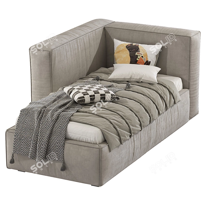 Convertible Sofa Bed Hill S 404 3D model image 3