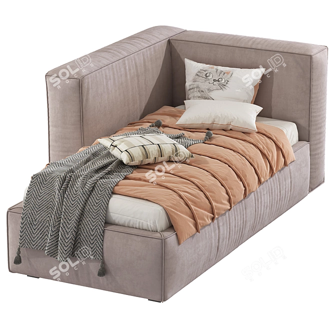 Convertible Sofa Bed Hill S 404 3D model image 4