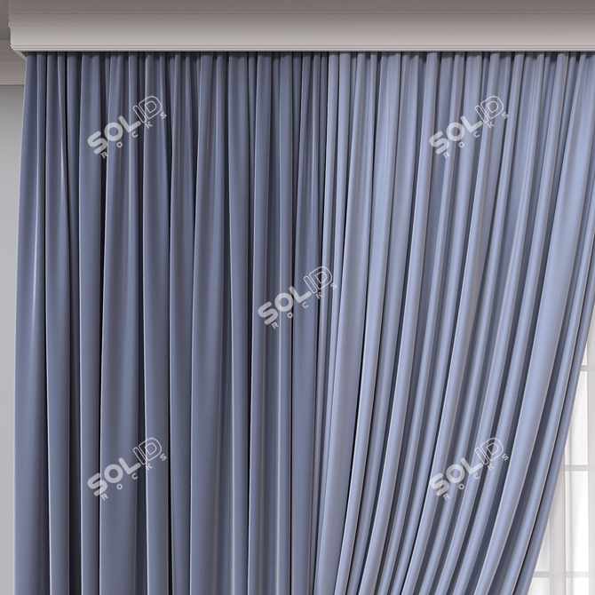 Versatile Curtain 3D Model 3D model image 2