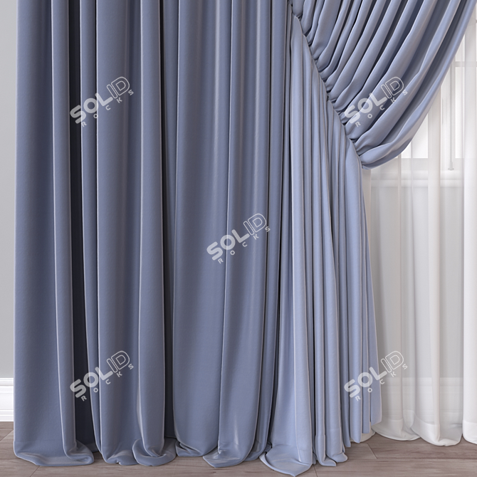 Versatile Curtain 3D Model 3D model image 3