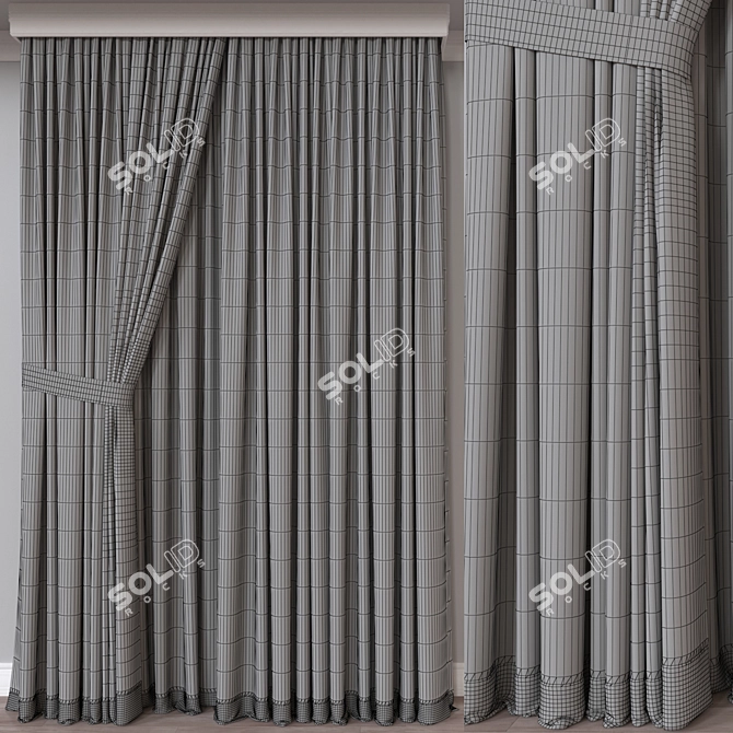 Versatile Curtain 3D Model 3D model image 4