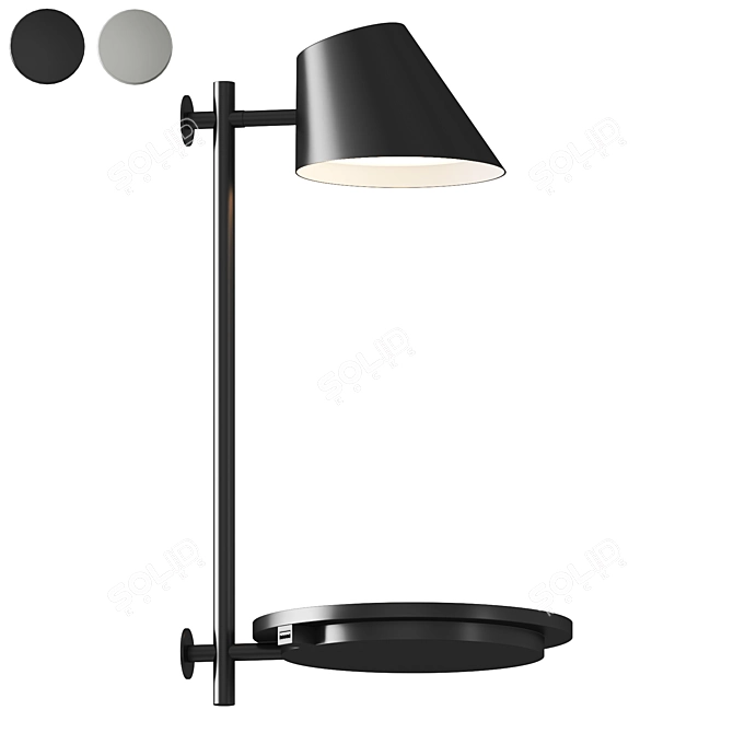 Modern Elegant DFTP Stay Sconce 3D model image 1