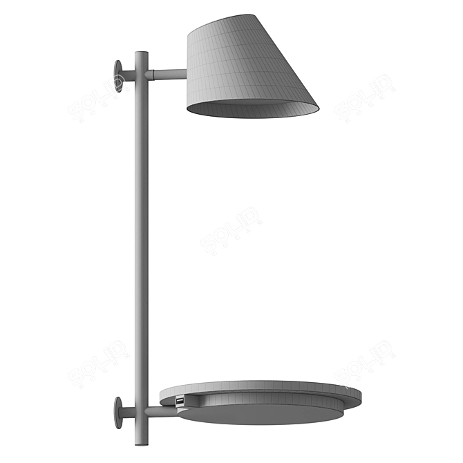 Modern Elegant DFTP Stay Sconce 3D model image 3