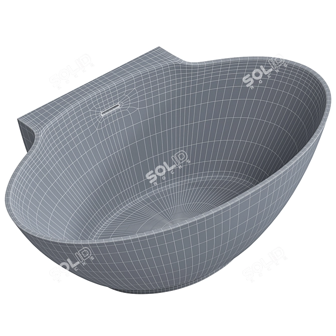 Acrylic Bath ABBER AB9237 3D model image 4