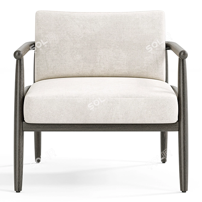Elegant Teresa Armchair Design 3D model image 3