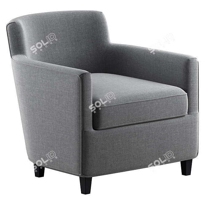Elegant a.rudin Armchair Design 3D model image 1