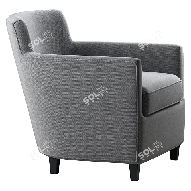 Elegant a.rudin Armchair Design 3D model image 2