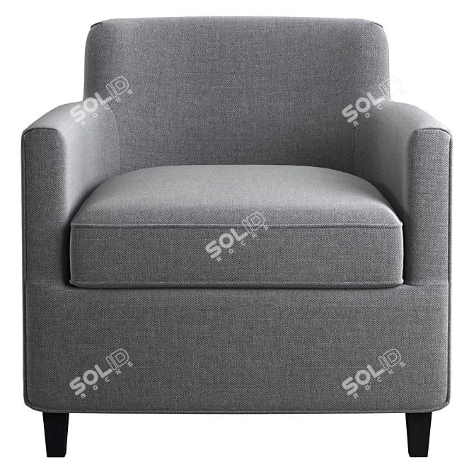Elegant a.rudin Armchair Design 3D model image 4