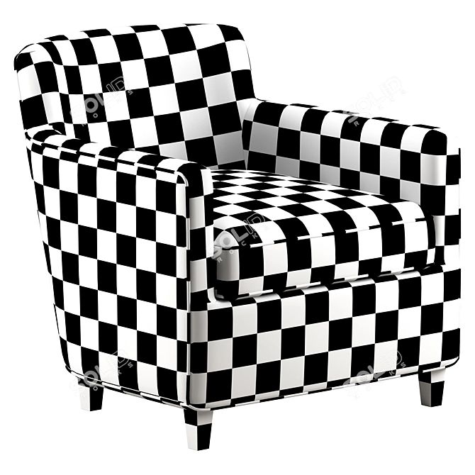 Elegant a.rudin Armchair Design 3D model image 7