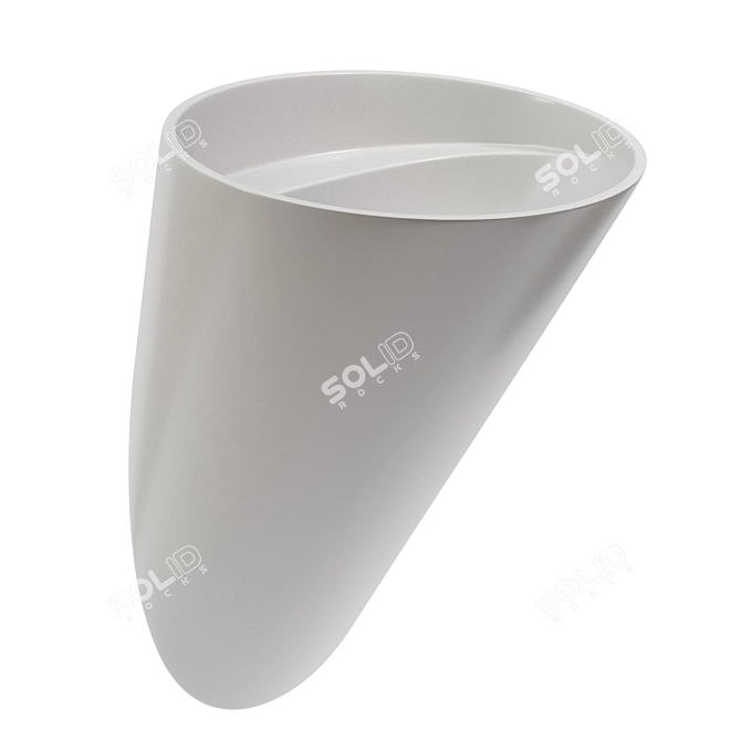 Sleek Bocchi Venezia Sink 3D model image 3