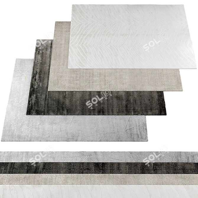 Assorted Rugs Collection 3D model image 1