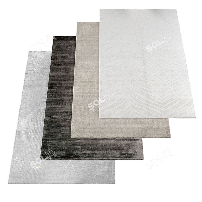 Assorted Rugs Collection 3D model image 3