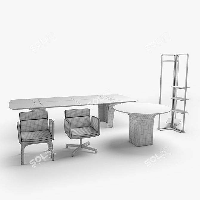 FURSYS Tepui Table Chair Shelves 3D model image 7