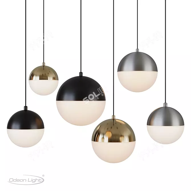 Odeon Light "Pinga" Pendant Light 3D model image 7