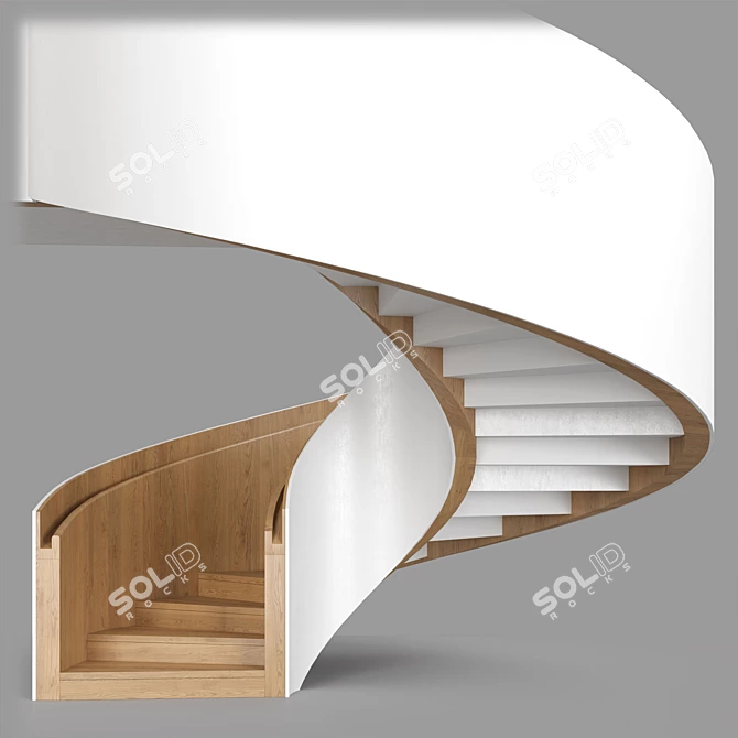 Spiral Staircase Model Set 3D model image 1