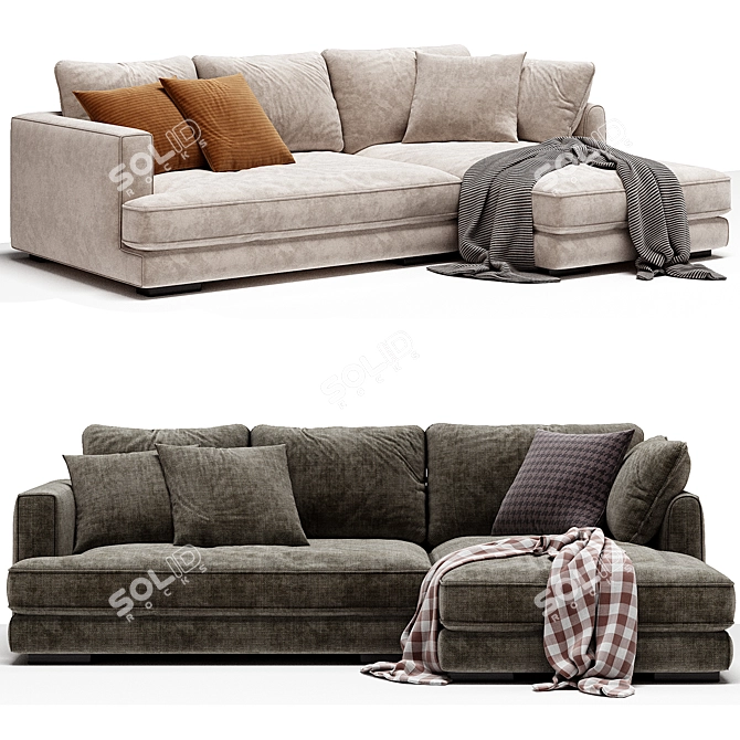  Tribeca Corner Sofa Modern 3D model image 1