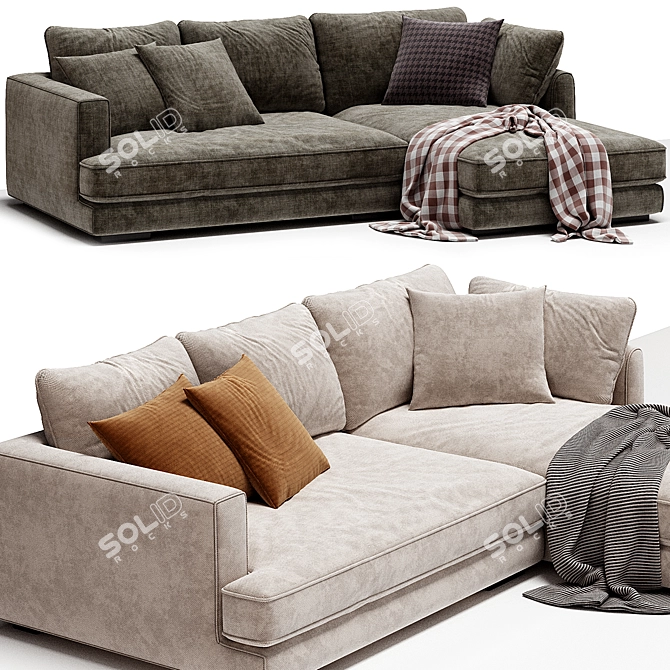  Tribeca Corner Sofa Modern 3D model image 4