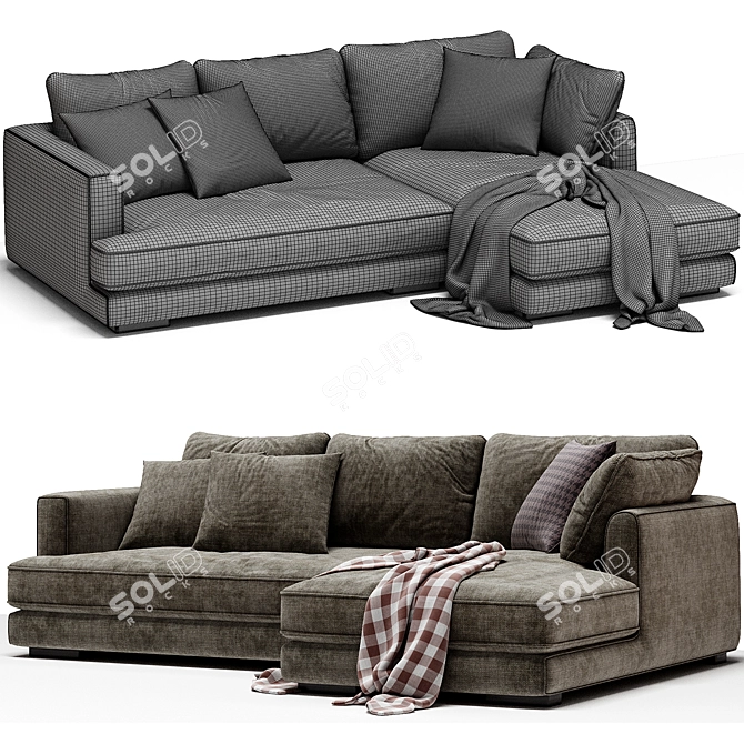  Tribeca Corner Sofa Modern 3D model image 5