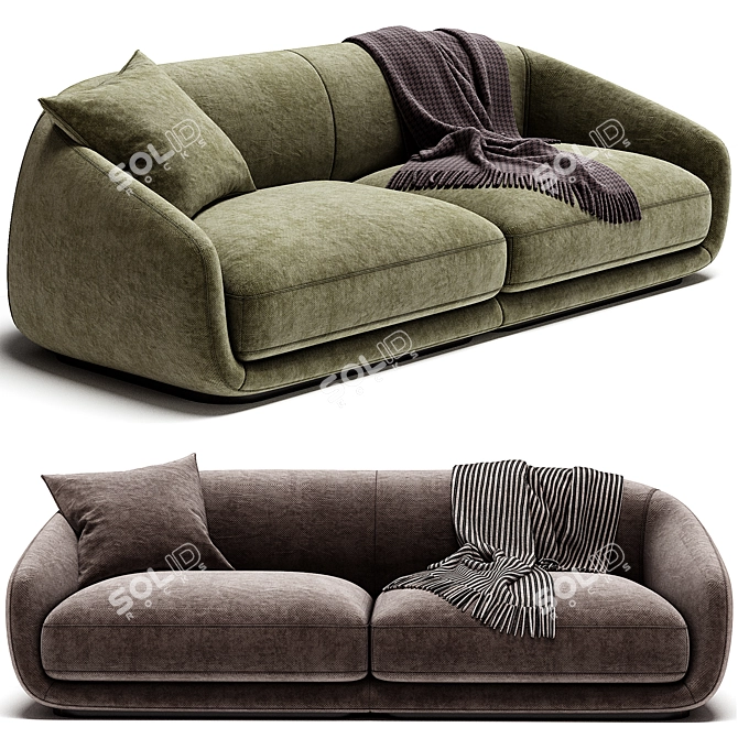 Wendelbo Montholon Sofa 3D Model 3D model image 4