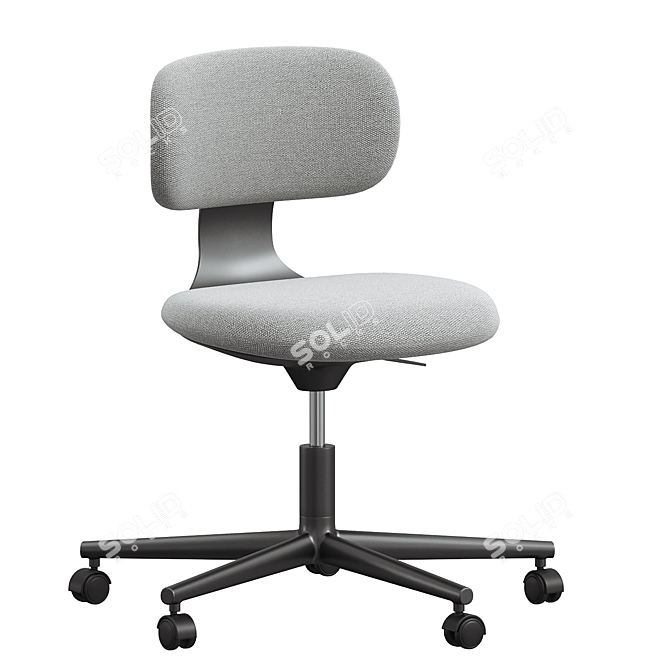 Rookie Grey Office Chair 3D model image 1