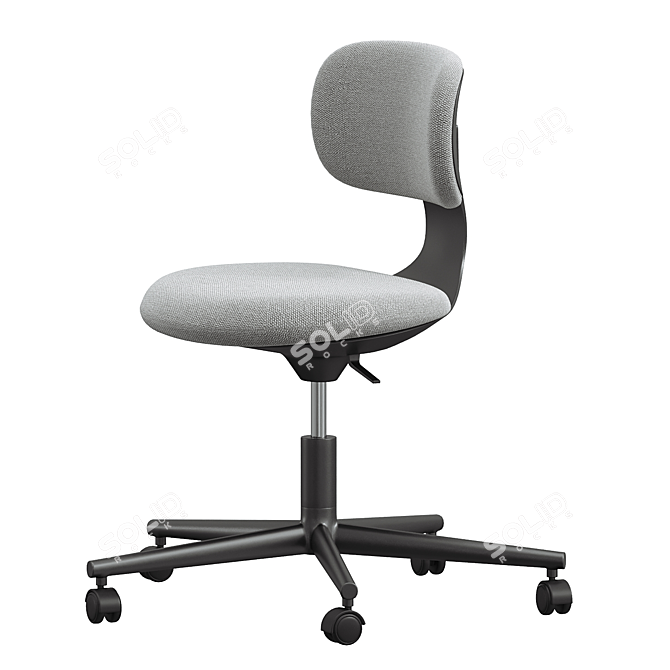 Rookie Grey Office Chair 3D model image 3