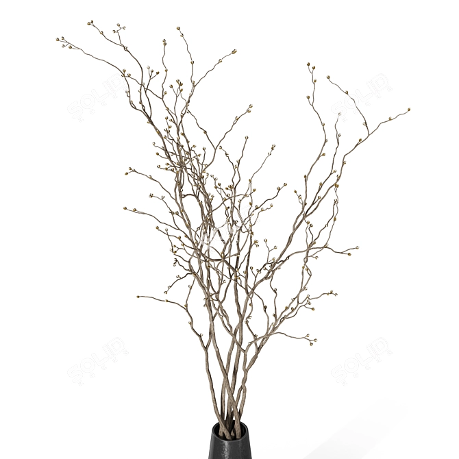 Elegant Branch Home Decor Piece 3D model image 2