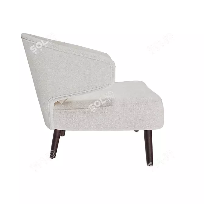 Title: Milan LORUSSO Accent Chair 3D model image 2