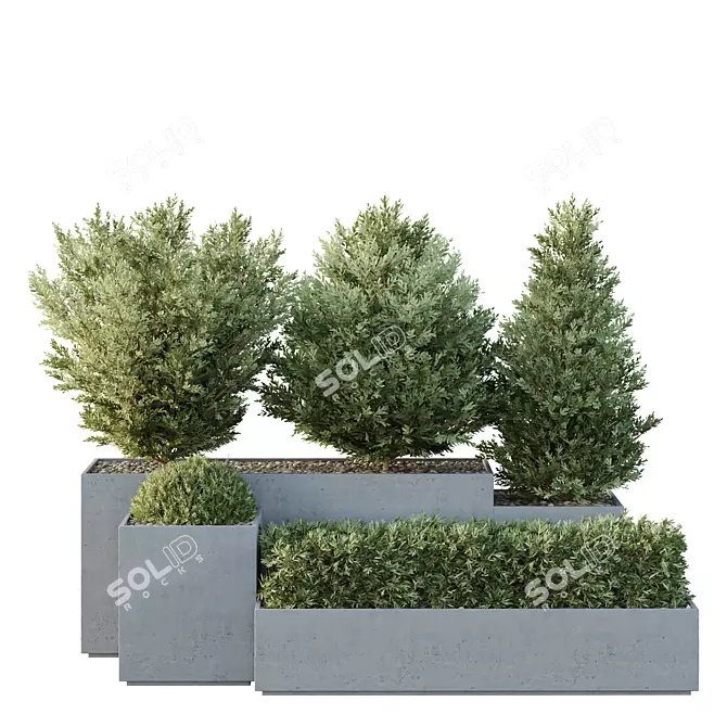 3D Garden Box Models Collection 3D model image 1