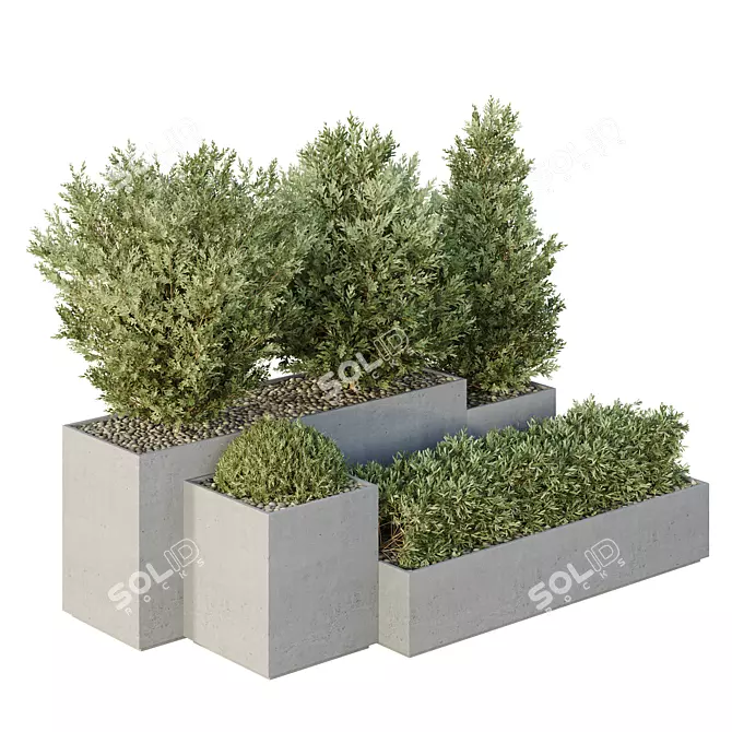 3D Garden Box Models Collection 3D model image 2