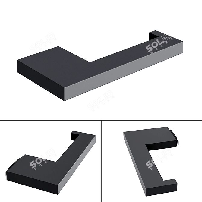 Eteli Stone Paper Holder 3D model image 1