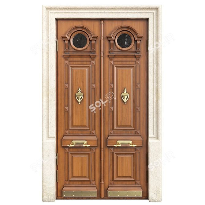 Classic Door 3D Max Model 3D model image 1