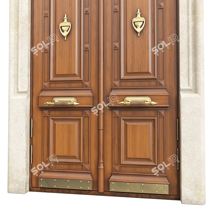 Classic Door 3D Max Model 3D model image 2