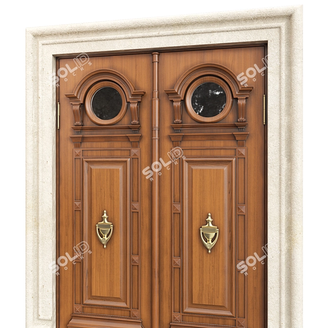 Classic Door 3D Max Model 3D model image 4