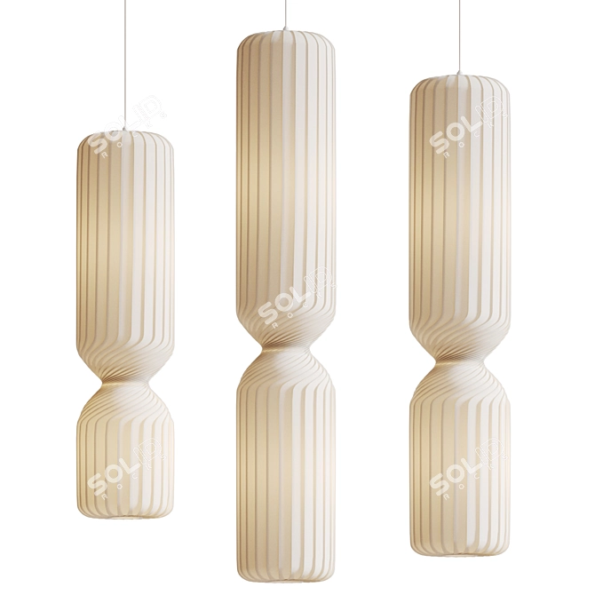 Glass Pendant Light TR41 3D model image 1