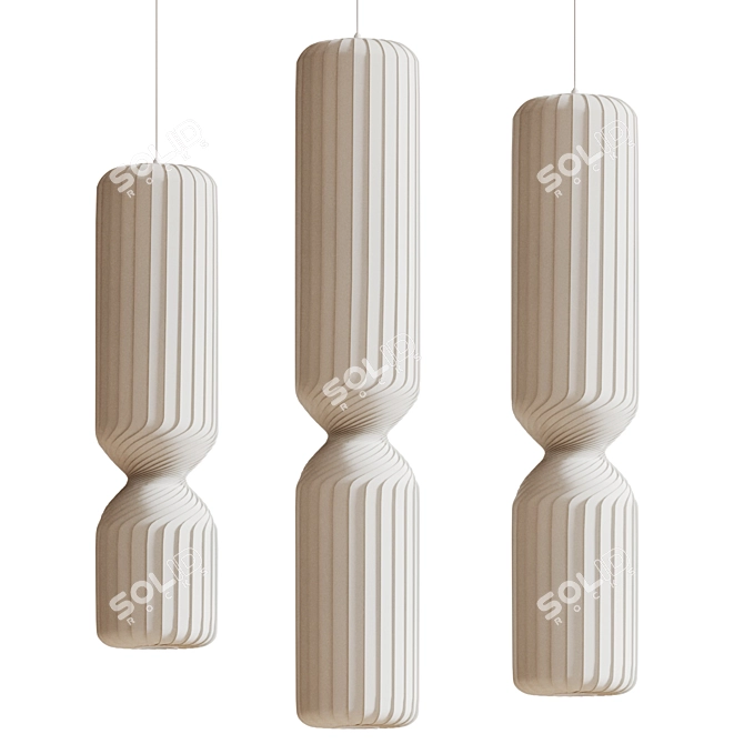 Glass Pendant Light TR41 3D model image 2