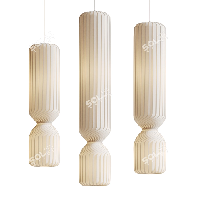 Glass Pendant Light TR41 3D model image 4