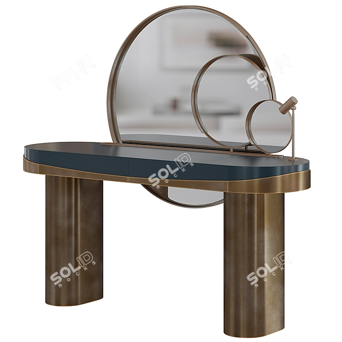 Elegant Aldrich Dressing Table 3D model image 1