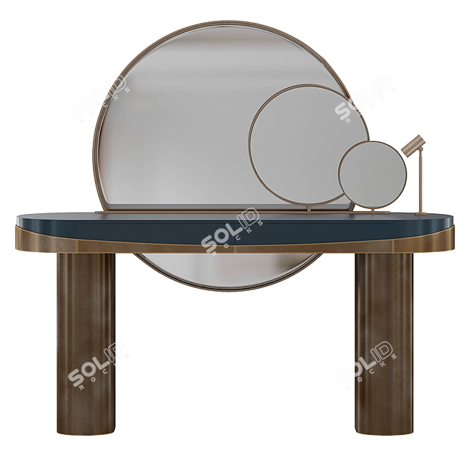 Elegant Aldrich Dressing Table 3D model image 2