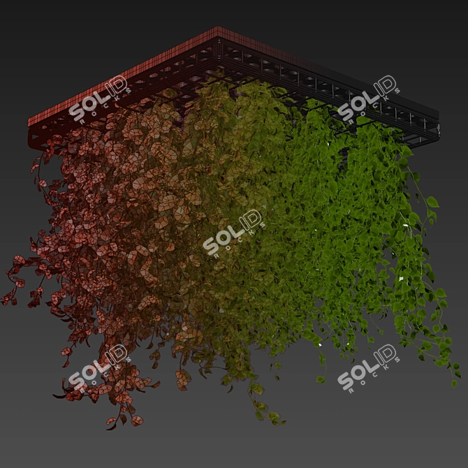 Hanging Ampelous False Ceiling Plant 3D model image 7