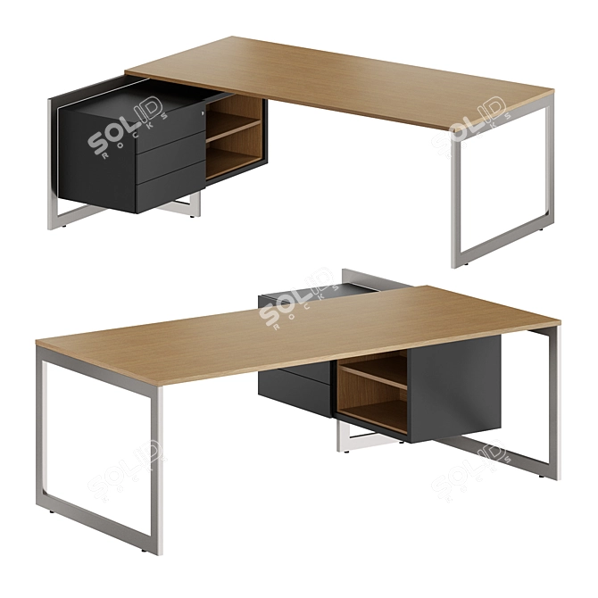 Vektor Executive Desk by FORMA5 3D model image 1