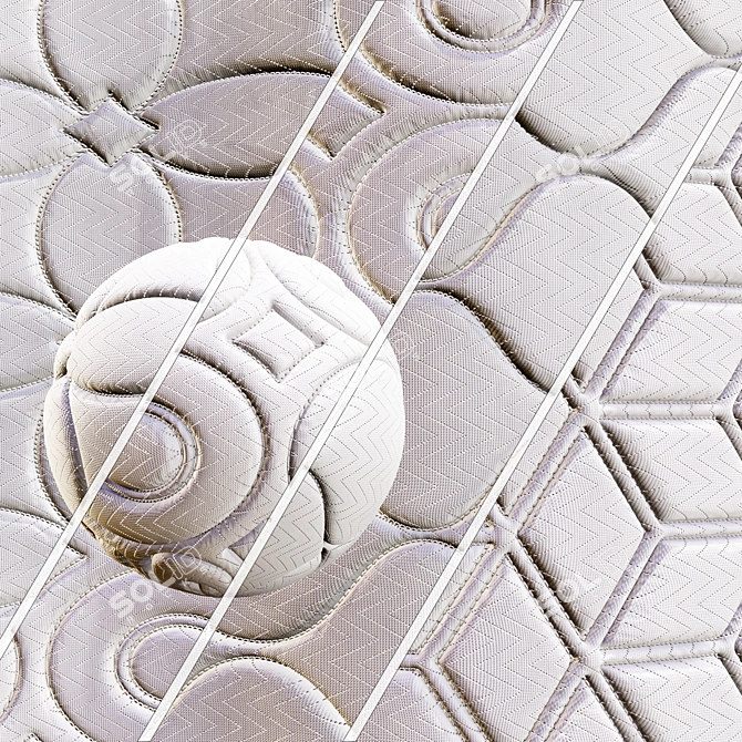 Infinity Set Fabric Mattress Textures 3D model image 1