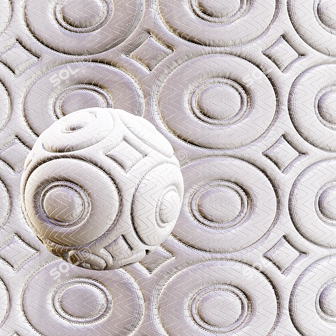 Infinity Set Fabric Mattress Textures 3D model image 3