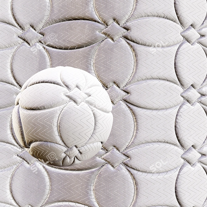 Infinity Set Fabric Mattress Textures 3D model image 4