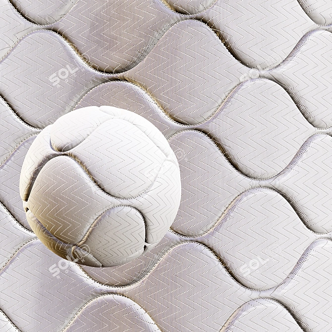 Infinity Set Fabric Mattress Textures 3D model image 5