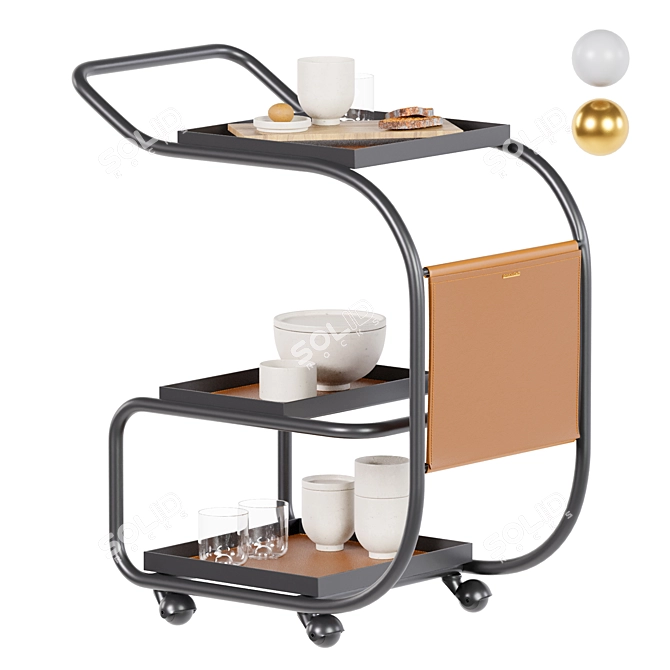 Elegant Kitchen Accessories Zenzero 3D model image 1