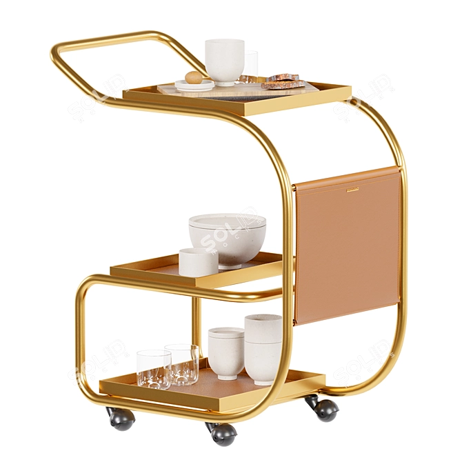 Elegant Kitchen Accessories Zenzero 3D model image 2