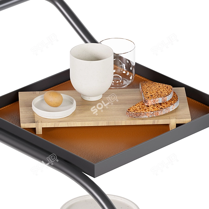 Elegant Kitchen Accessories Zenzero 3D model image 4