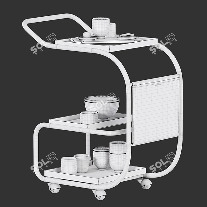 Elegant Kitchen Accessories Zenzero 3D model image 7
