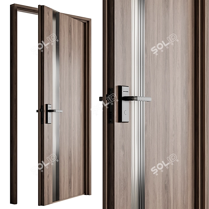  Stylish Door Set 97 3D model image 4